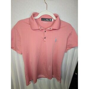 Polo Ralph Lauren Men's Pink Classic-Fit Performance Golf Polo Shirt S